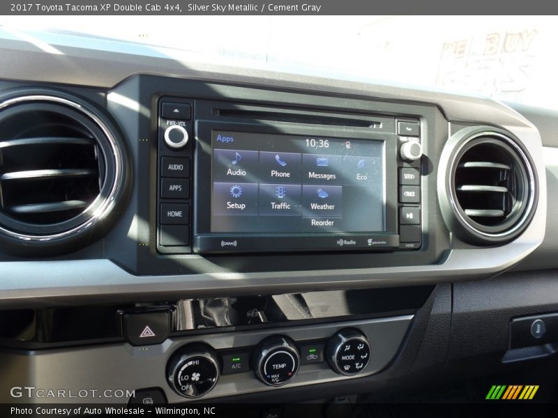 Silver Sky Metallic / Cement Gray 2017 Toyota Tacoma XP Double Cab 4x4