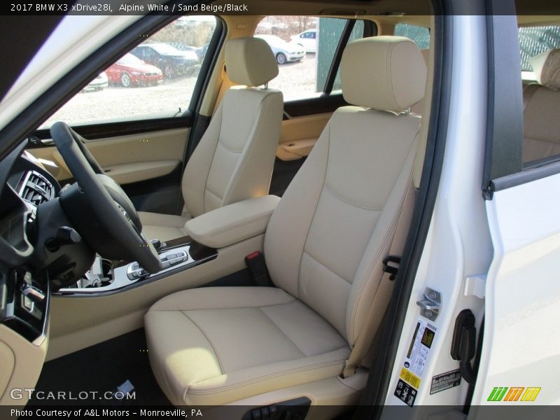  2017 X3 xDrive28i Sand Beige/Black Interior