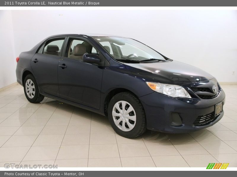 Nautical Blue Metallic / Bisque 2011 Toyota Corolla LE
