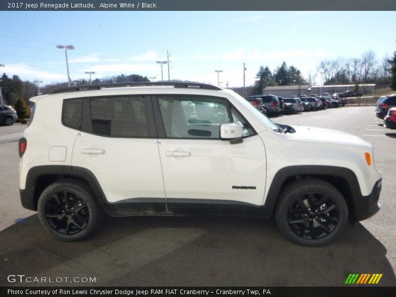 Alpine White / Black 2017 Jeep Renegade Latitude