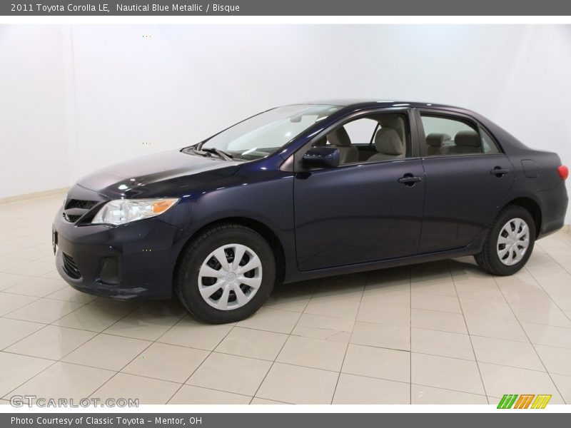Nautical Blue Metallic / Bisque 2011 Toyota Corolla LE