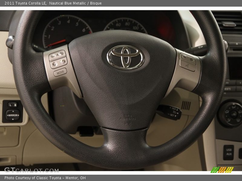 Nautical Blue Metallic / Bisque 2011 Toyota Corolla LE