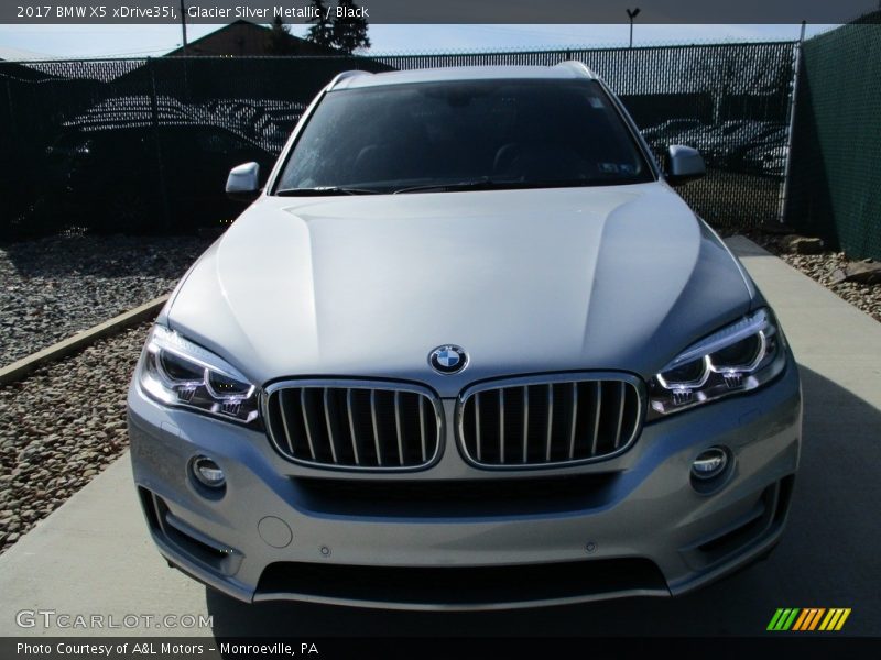 Glacier Silver Metallic / Black 2017 BMW X5 xDrive35i