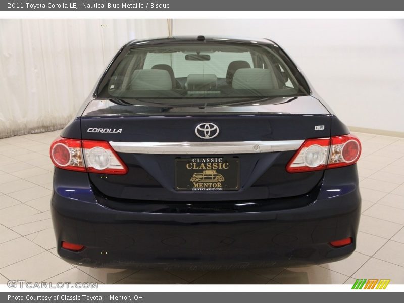 Nautical Blue Metallic / Bisque 2011 Toyota Corolla LE