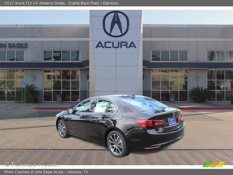 Crystal Black Pearl / Espresso 2017 Acura TLX V6 Advance Sedan