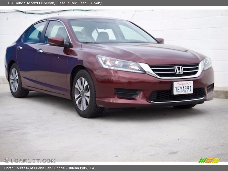 Basque Red Pearl II / Ivory 2014 Honda Accord LX Sedan