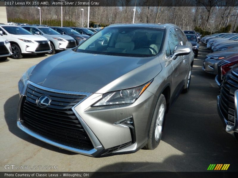 Atomic Silver / Stratus Gray 2017 Lexus RX 350 AWD