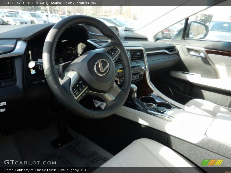 Atomic Silver / Stratus Gray 2017 Lexus RX 350 AWD