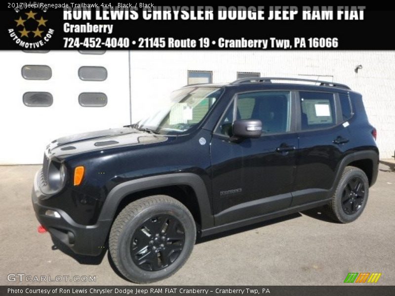 Black / Black 2017 Jeep Renegade Trailhawk 4x4