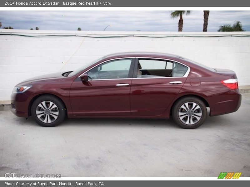 Basque Red Pearl II / Ivory 2014 Honda Accord LX Sedan