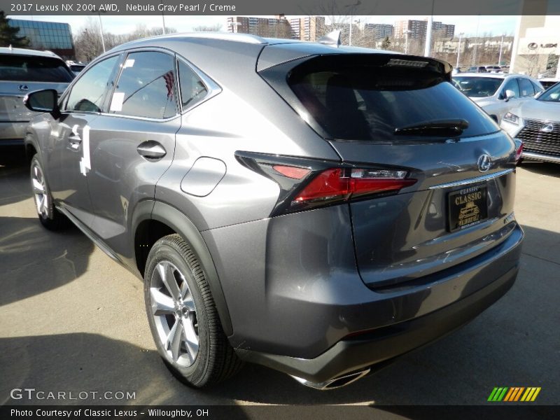 Nebula Gray Pearl / Creme 2017 Lexus NX 200t AWD