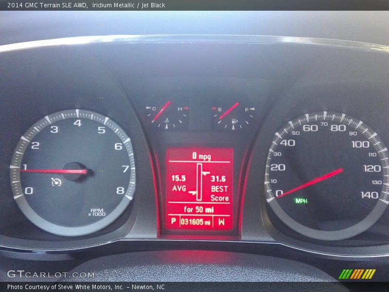 Iridium Metallic / Jet Black 2014 GMC Terrain SLE AWD