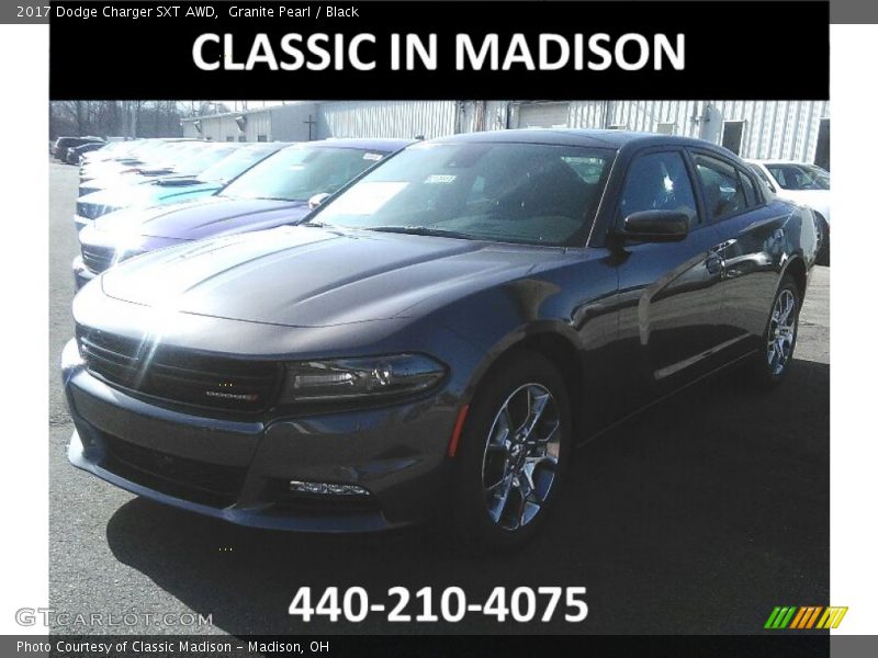 Granite Pearl / Black 2017 Dodge Charger SXT AWD