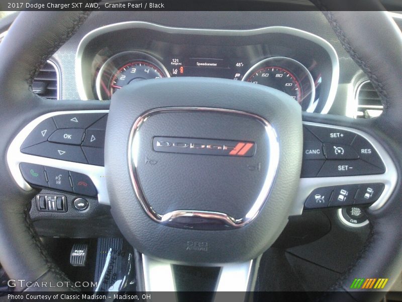 Granite Pearl / Black 2017 Dodge Charger SXT AWD