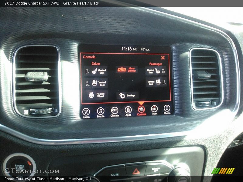 Granite Pearl / Black 2017 Dodge Charger SXT AWD