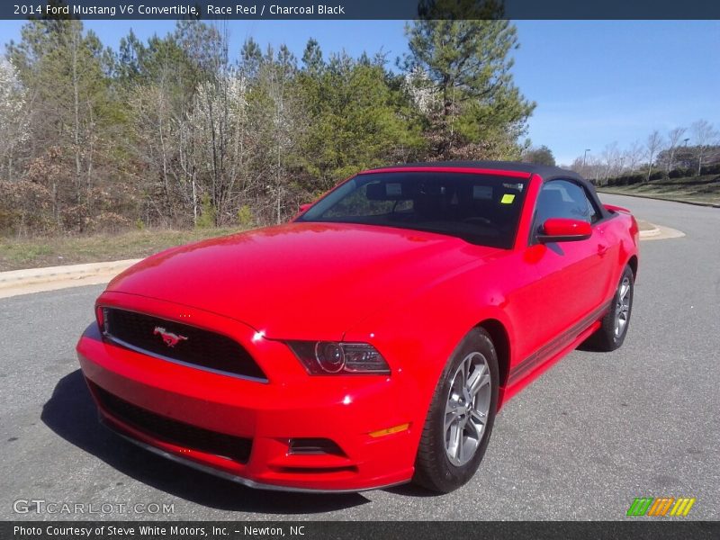 Race Red / Charcoal Black 2014 Ford Mustang V6 Convertible