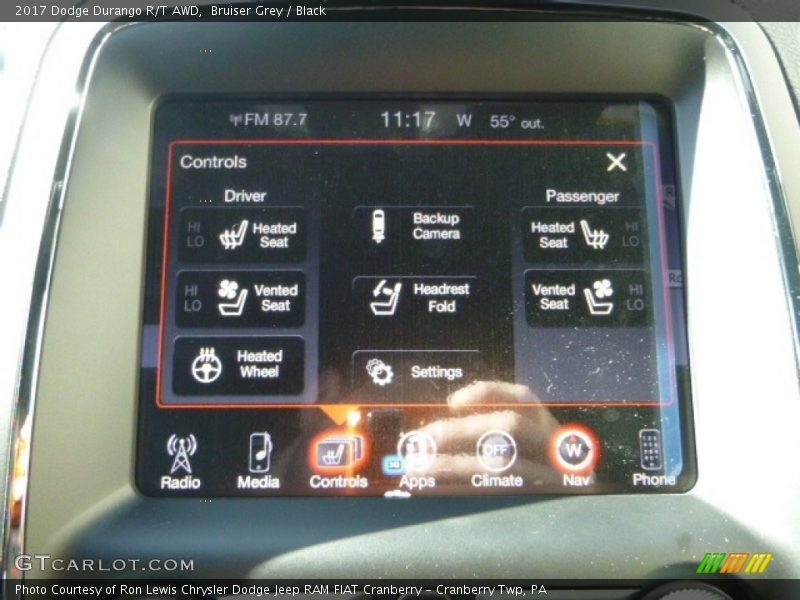 Bruiser Grey / Black 2017 Dodge Durango R/T AWD