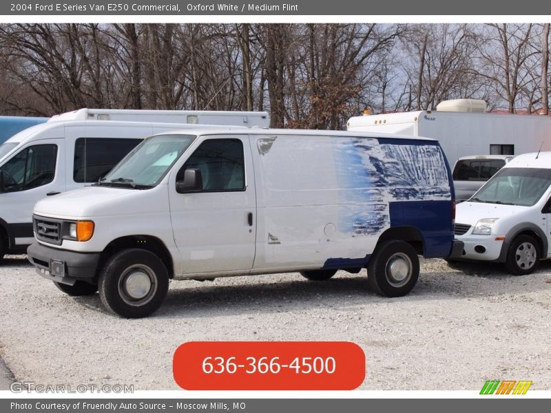 Oxford White / Medium Flint 2004 Ford E Series Van E250 Commercial