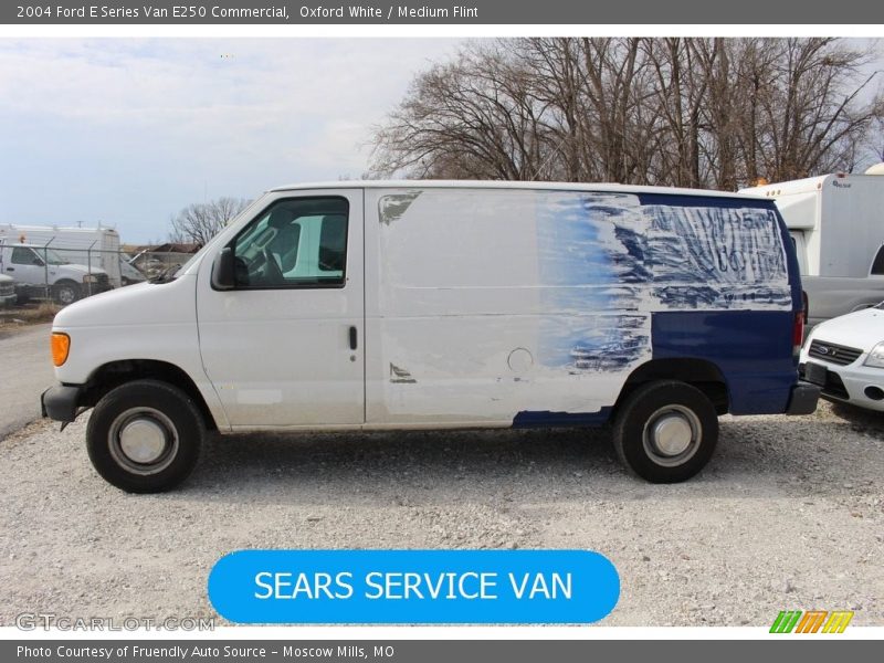 Oxford White / Medium Flint 2004 Ford E Series Van E250 Commercial