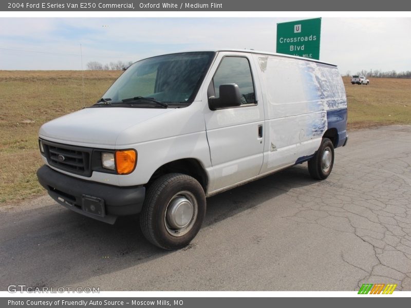Oxford White / Medium Flint 2004 Ford E Series Van E250 Commercial