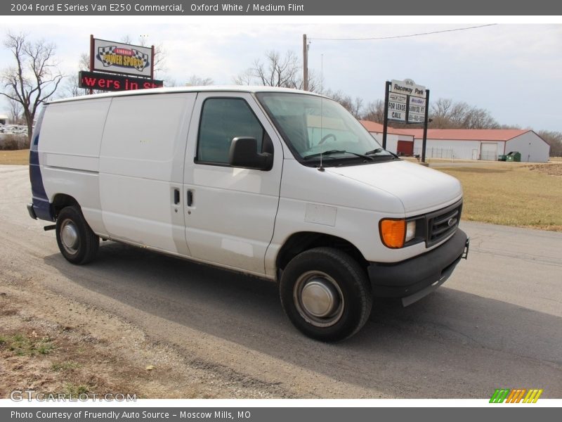 Oxford White / Medium Flint 2004 Ford E Series Van E250 Commercial