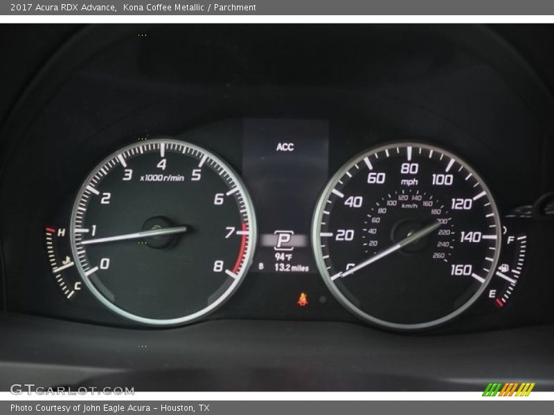 Kona Coffee Metallic / Parchment 2017 Acura RDX Advance