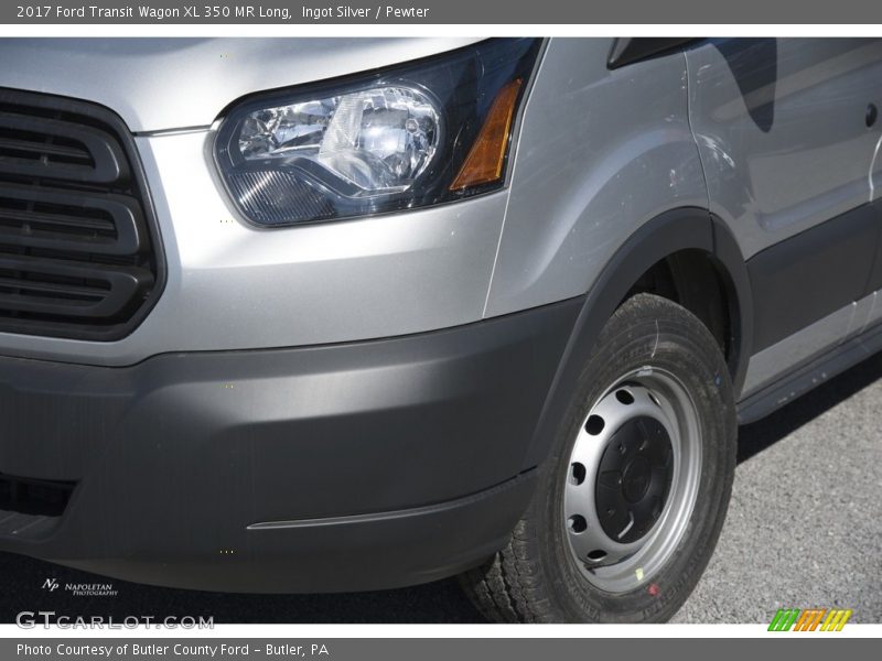 Ingot Silver / Pewter 2017 Ford Transit Wagon XL 350 MR Long