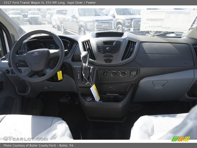 Ingot Silver / Pewter 2017 Ford Transit Wagon XL 350 MR Long