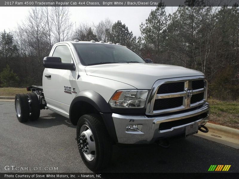 Bright White / Black/Diesel Gray 2017 Ram 4500 Tradesman Regular Cab 4x4 Chassis