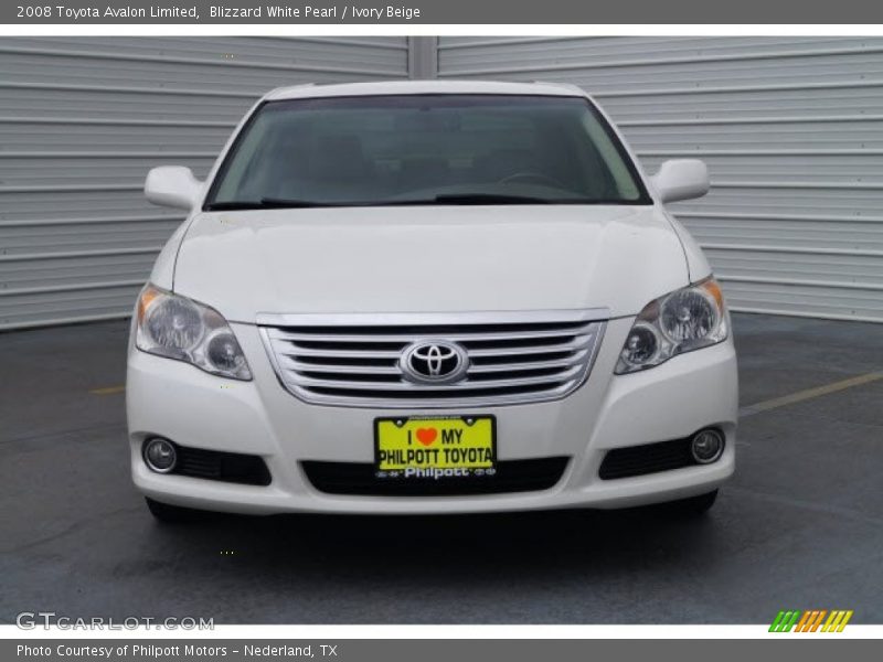 Blizzard White Pearl / Ivory Beige 2008 Toyota Avalon Limited