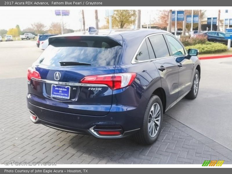 Fathom Blue Pearl / Graystone 2017 Acura RDX Advance