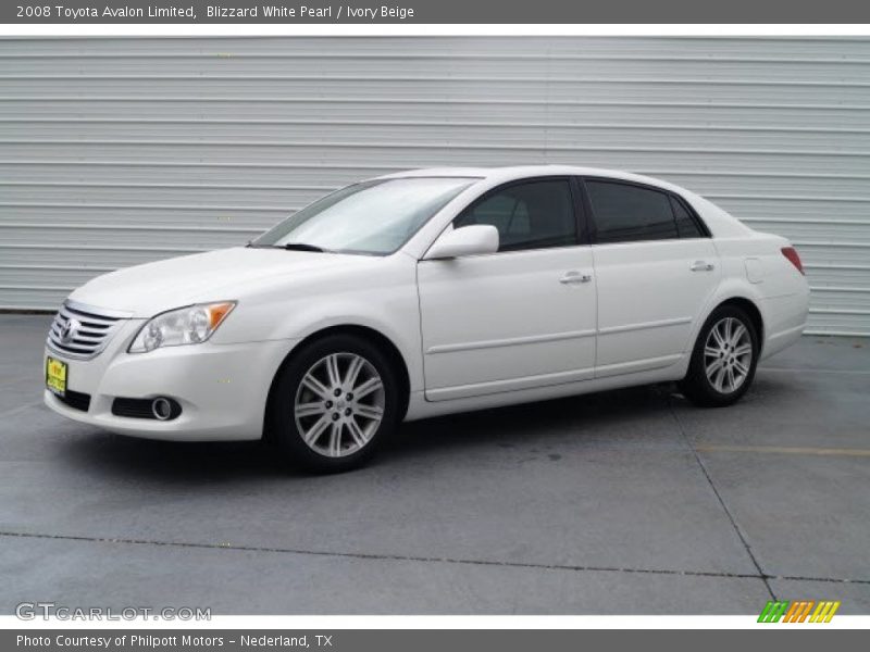 Blizzard White Pearl / Ivory Beige 2008 Toyota Avalon Limited