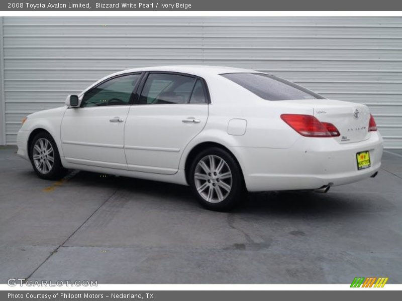 Blizzard White Pearl / Ivory Beige 2008 Toyota Avalon Limited
