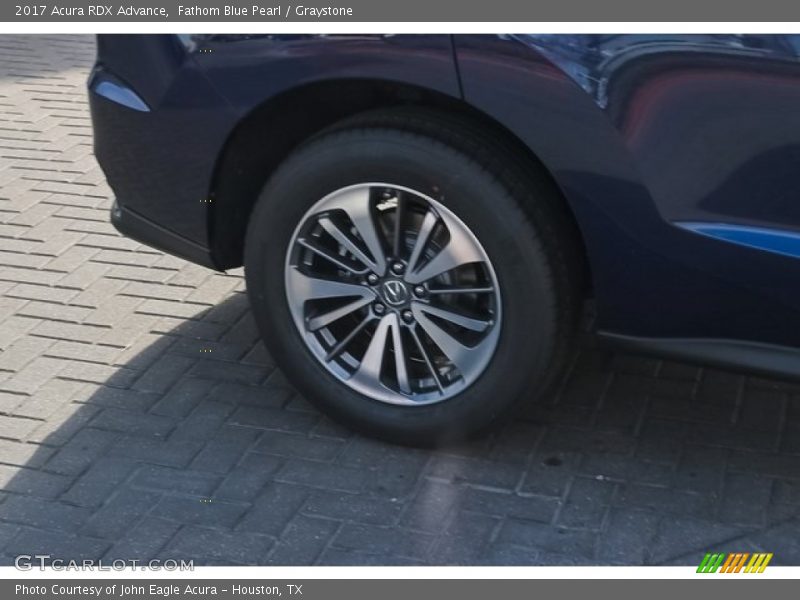 Fathom Blue Pearl / Graystone 2017 Acura RDX Advance