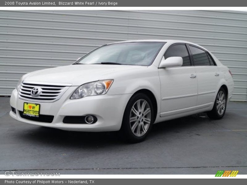 Blizzard White Pearl / Ivory Beige 2008 Toyota Avalon Limited