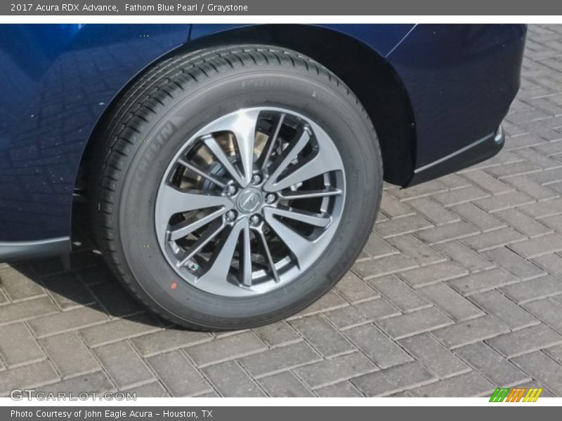 Fathom Blue Pearl / Graystone 2017 Acura RDX Advance