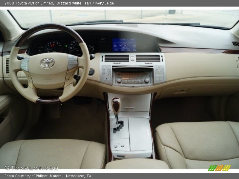 Blizzard White Pearl / Ivory Beige 2008 Toyota Avalon Limited