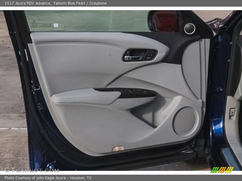 Fathom Blue Pearl / Graystone 2017 Acura RDX Advance