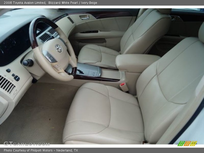 Blizzard White Pearl / Ivory Beige 2008 Toyota Avalon Limited