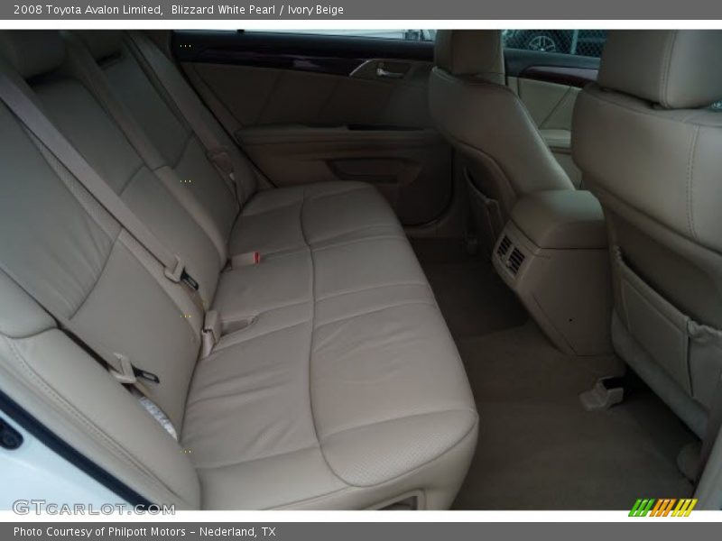 Blizzard White Pearl / Ivory Beige 2008 Toyota Avalon Limited