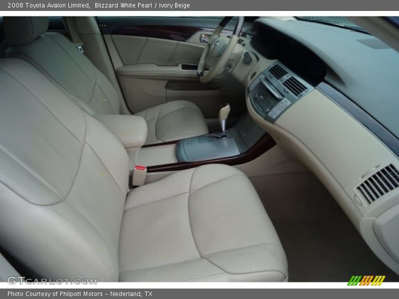 Blizzard White Pearl / Ivory Beige 2008 Toyota Avalon Limited