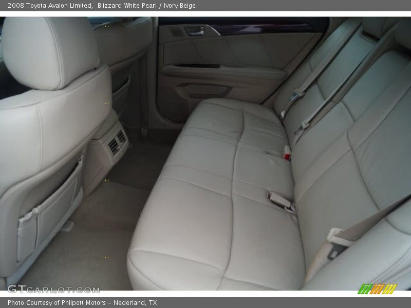 Blizzard White Pearl / Ivory Beige 2008 Toyota Avalon Limited