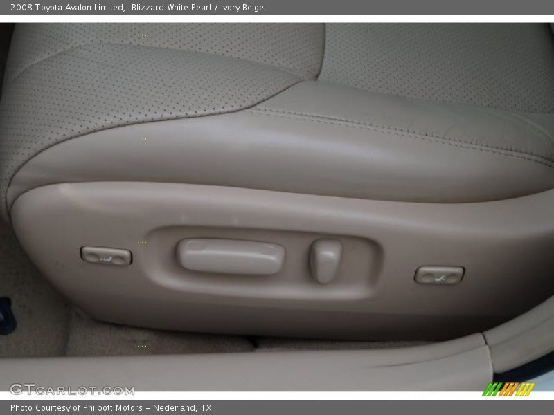 Blizzard White Pearl / Ivory Beige 2008 Toyota Avalon Limited