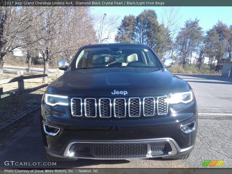 Diamond Black Crystal Pearl / Black/Light Frost Beige 2017 Jeep Grand Cherokee Limited 4x4