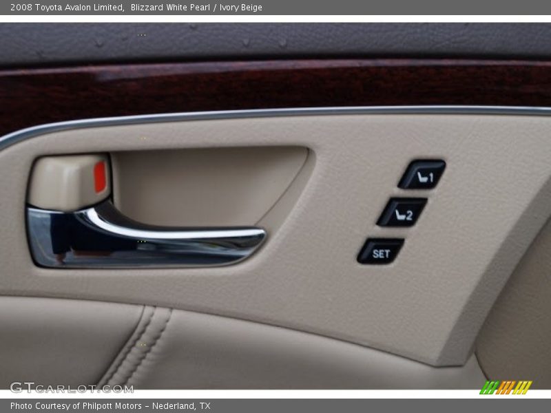 Blizzard White Pearl / Ivory Beige 2008 Toyota Avalon Limited