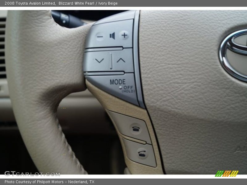 Blizzard White Pearl / Ivory Beige 2008 Toyota Avalon Limited