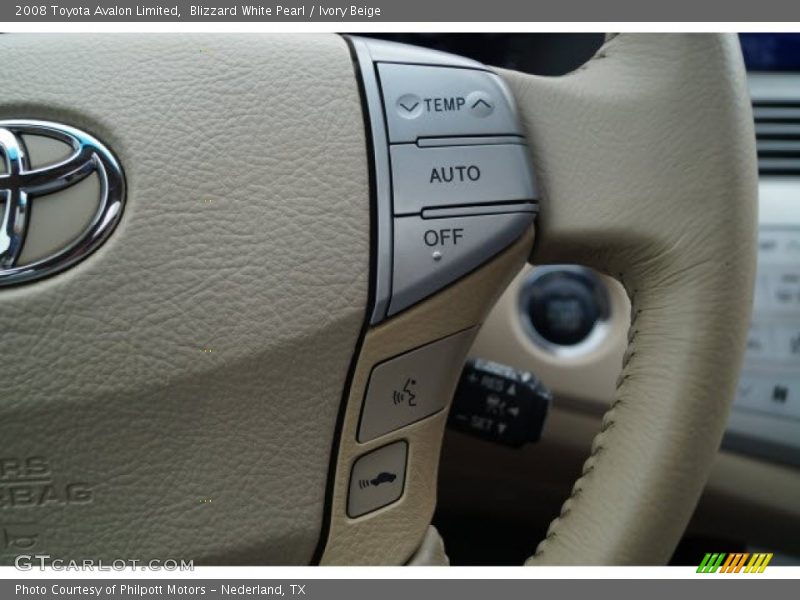 Blizzard White Pearl / Ivory Beige 2008 Toyota Avalon Limited