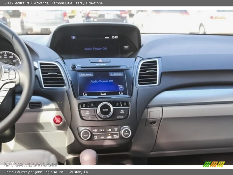 Fathom Blue Pearl / Graystone 2017 Acura RDX Advance