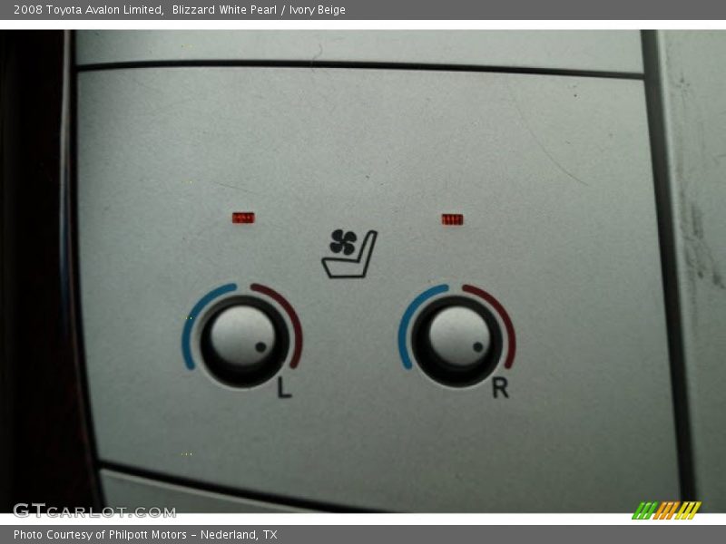 Blizzard White Pearl / Ivory Beige 2008 Toyota Avalon Limited