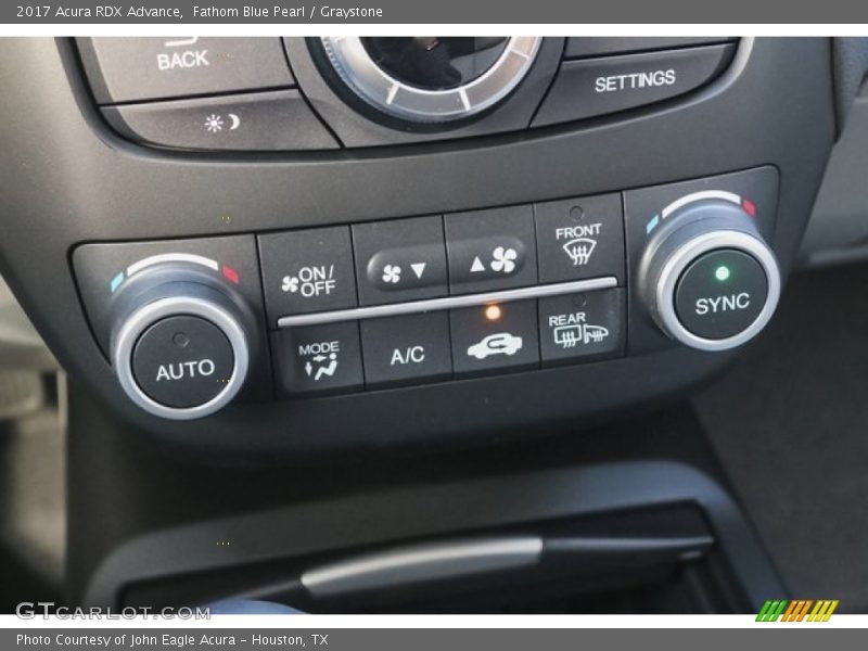 Fathom Blue Pearl / Graystone 2017 Acura RDX Advance